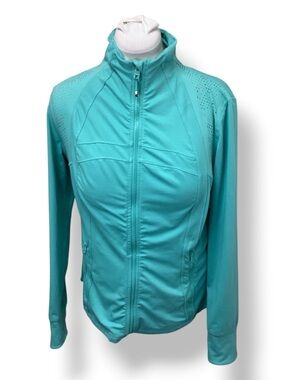 Tangerine Ladies Women’s Full Zip-Up Active Performance Jacket Aqua Mint XL